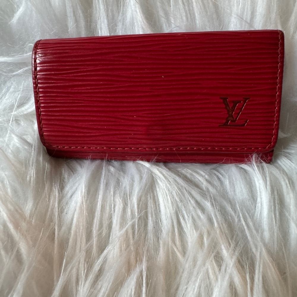 Louis Vuitton Red Epic 4 key holder